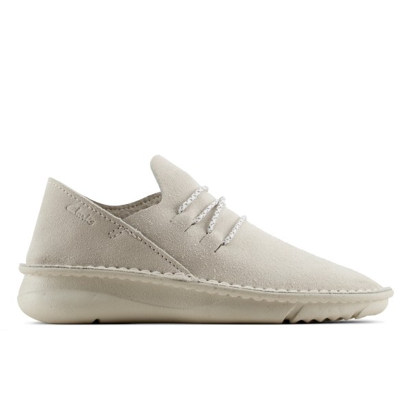 Clarks Dam/Dam Ursprung Leather Casual Shoes 6.5 UK White White 6.5 UK