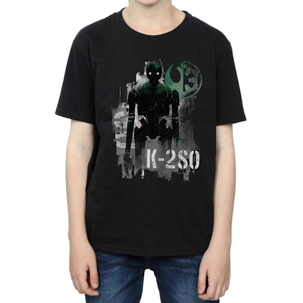 Star Wars Boys Rogue One K-2SO Gaze T-shirt 9-11 år Svart Black 9-11 Years