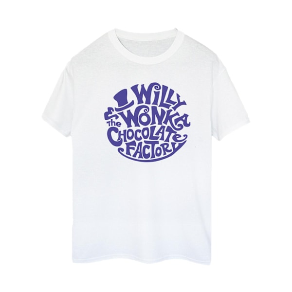 Willy Wonka & The Chocolate Factory Dam/Damer Tryckt Logotyp Co White XL