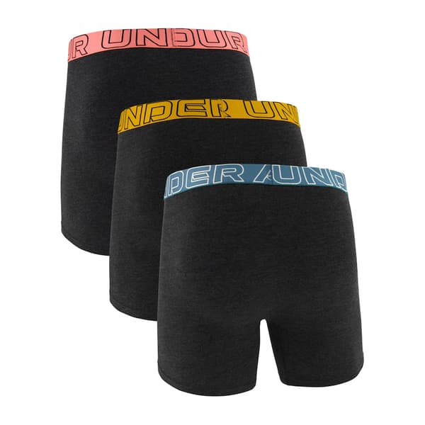 Under Armour Performance Boxertrosor för män (3-pack) S Orange Orange/Pink/Blue S