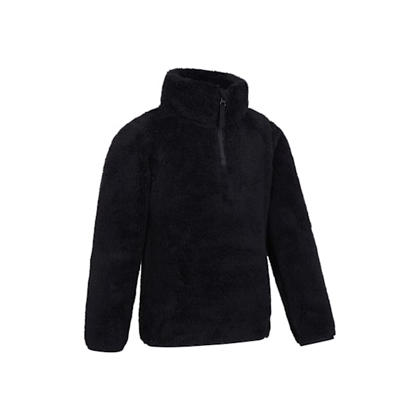 Mountain Warehouse Barn/Kids Teddy Halvzip Fleece Topp 9-1 Black 9-10 Years