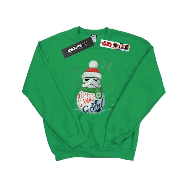Star Wars Stormtrooper Up To Snow Good Sweatshirt M Irish Irish Green M