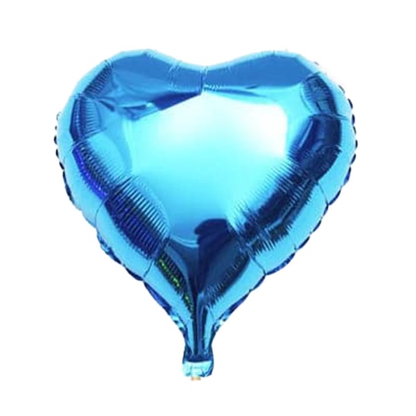 Realmax hjärtfolieballong (förpackning med 10) One Size Blå Blue One Size