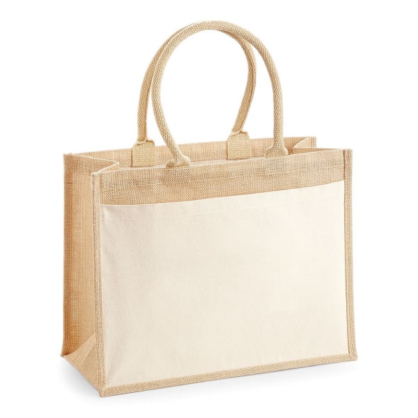 Westford Mill Pocket Jute Shopper One Size Natural Natural One Size