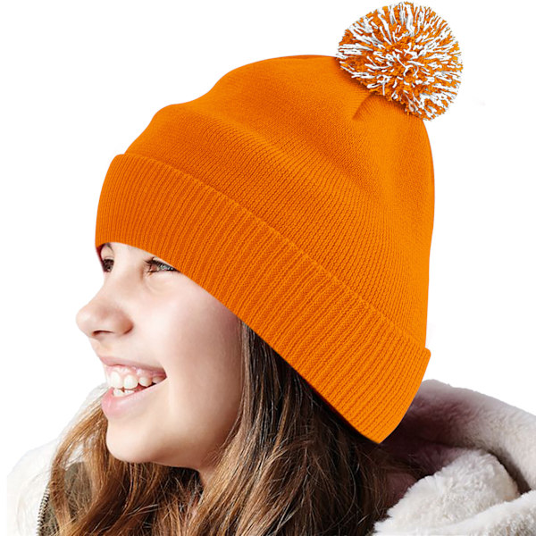Beechfield Unisex Vuxenmössa En Storlek Orange/Vit Orange/White One Size