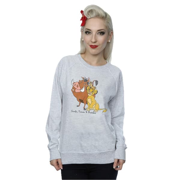 Lejonkungen Dam Klassisk Simba Timon & Pumba Heather Heather Grey L