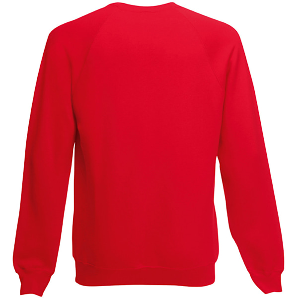 Fruit Of The Loom Barnkläder Unisex Raglanärm Sweatshirt 7-8 Red 7-8