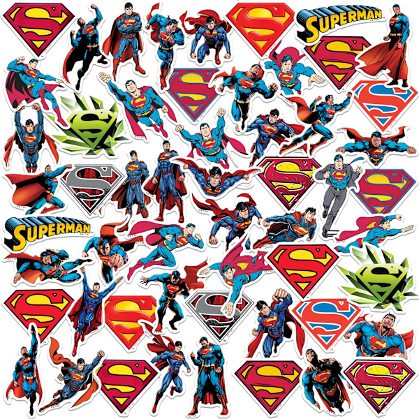 Superman Deluxe Poser Stickers (Förpackning med 100) One Size Multicolo Multicoloured One Size