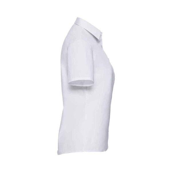 Russell Collection Dam/Damer Poplin Kortärmad Skjorta L W White L