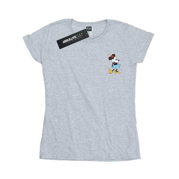 Disney Dam/Kvinnor Minnie Mouse Kick Chest Bomull T-shirt XXL Sports Grey XXL