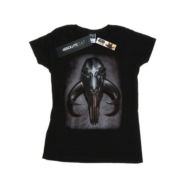 Star Wars Womens/Ladies The Mandalorian Mythosaur Skull Cotton Black L
