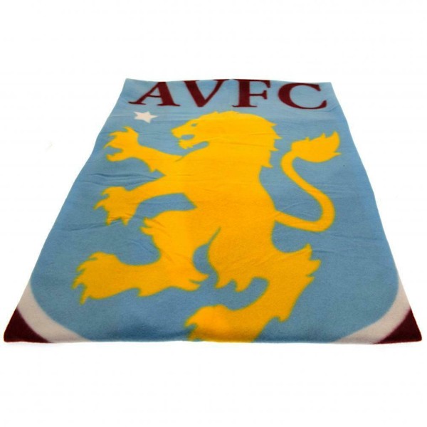 Aston Villa FC Fleece Pulse Pläd Storlek: One Size Burgunder/Blå/Gul Burgundy/Blue/Yellow One Size