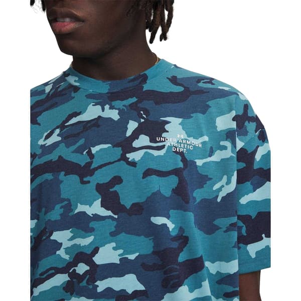 Under Armour Herr Tungvikts T-shirt M Blå/Vit Blue/White M
