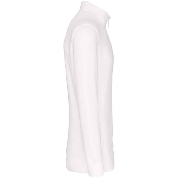 Kariban Herr Zip Neck Sweatshirt XS Vit White XS