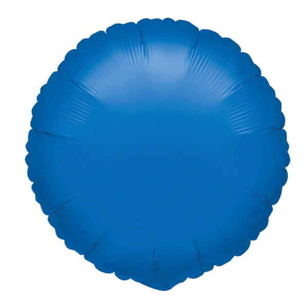 Amscan 18 tum enfärgad cirkulär folieballong One Size Blå Blue One Size