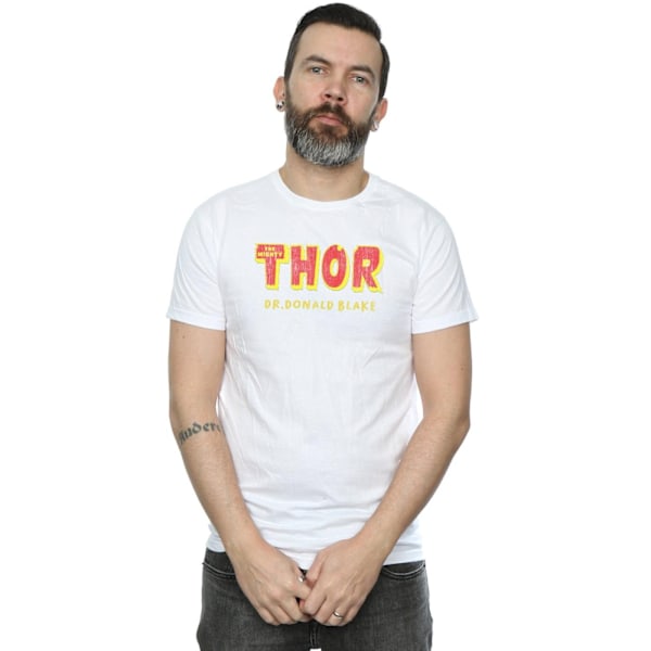 Marvel Herr Thor AKA Dr Donald Blake T-shirt 5XL Vit White 5XL