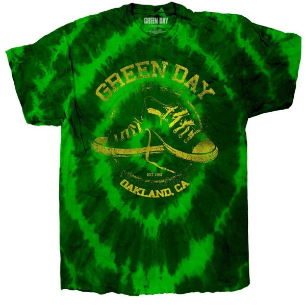 Green Day barn/barn All Stars Tie Dye T-shirt 11-12 år Green 11-12 Years