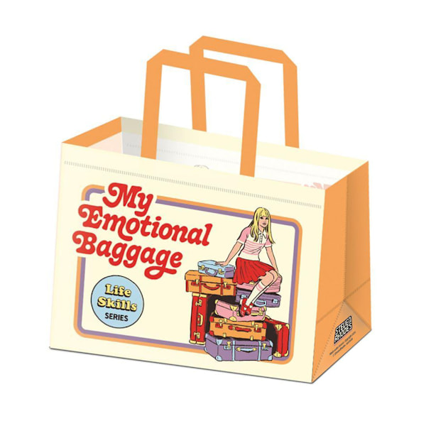 Steven Rhodes My Emotional Baggage Återanvändbar Tote Bag Storlek B Beige/Yellow/Red One Size