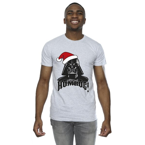 Star Wars Mens Episode IV: A New Hope Darth Vader Humbug T-Shir Sports Grey 4XL