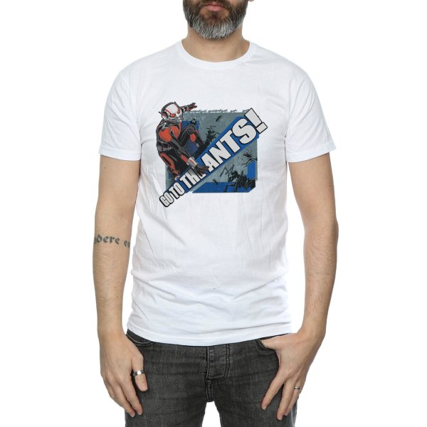 Marvel Mens Ant-Man Go To The Ants T-shirt 3XL Vit White 3XL