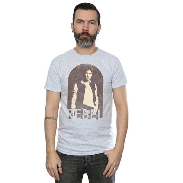 Star Wars Herr Han Solo Rebel T-shirt XXL Sports Grey Sports Grey XXL