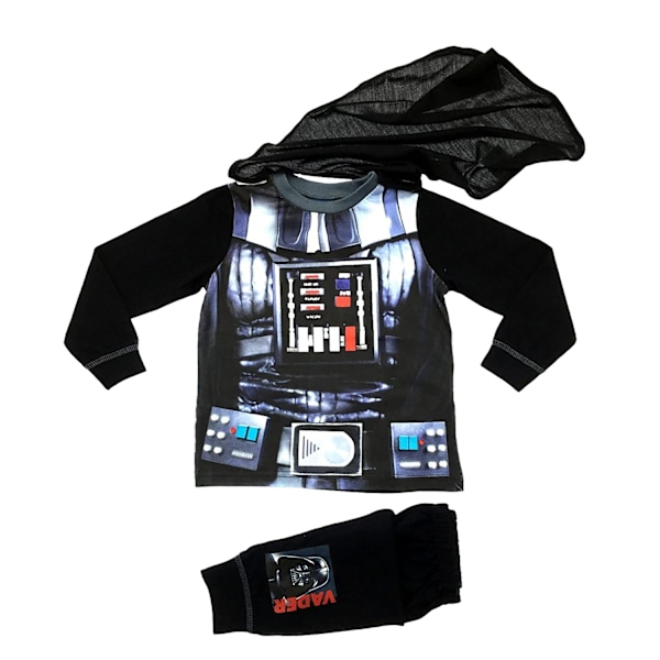Star Wars Barn Pojkar Lord Vader Långa Pyjamas 3-4 År Svart Black 3-4 Years