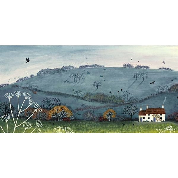 Jo Grundy Cottage By Misty Hill Poster En Storlek Flerfärgad Multicoloured One Size
