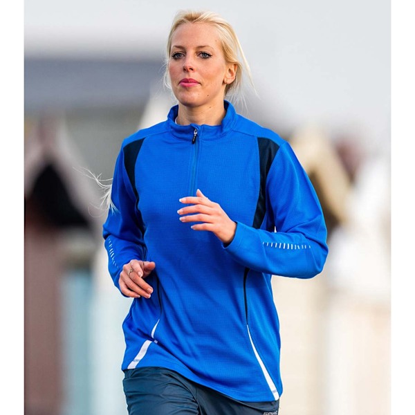 Spiro Unisex Sports Trial Performance Training Top XL Royal/Nav Royal/Navy/White XL