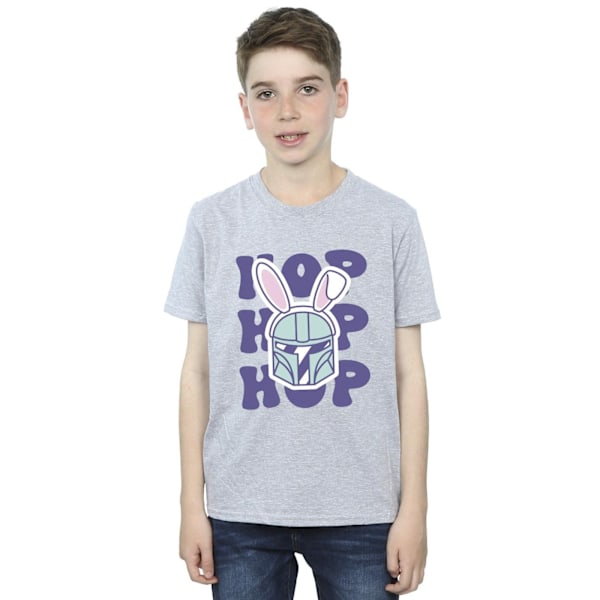 Star Wars Boys The Mandalorian Hop Into Easter T-Shirt 12-13 år Sports Grey 12-13 Years