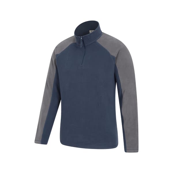 Mountain Warehouse Ashbourne II Half Zip Fleecetröja för män M Mörk Dark Blue M