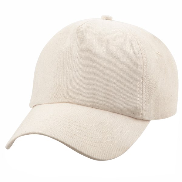 Beechfield Unisex Original 5-Panel Baseballkeps i enfärgad design, One Size Natural One Size