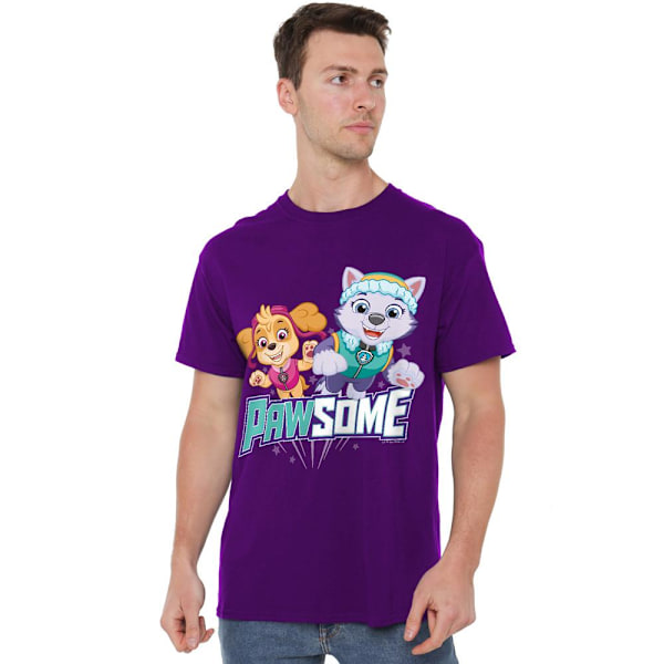 Paw Patrol Herr Pawsome Skye & Everest T-Shirt XXL Lila Purple XXL