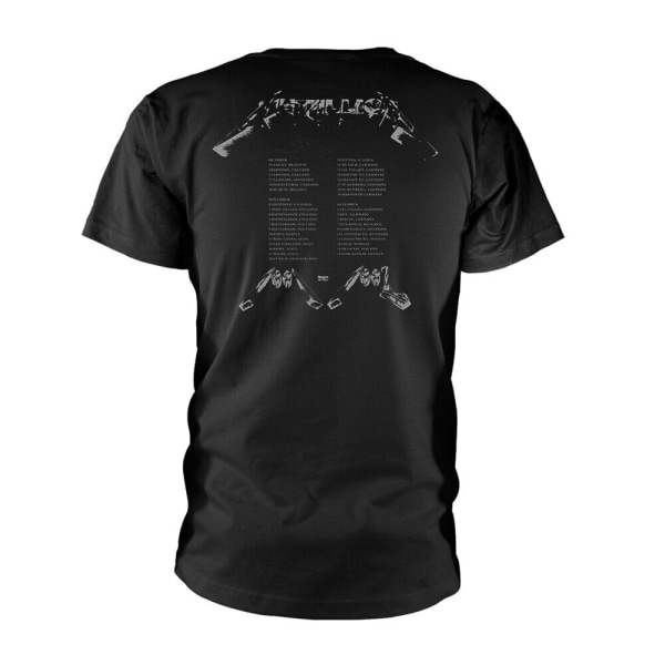 Metallica Unisex T-shirt för vuxna ansikten S Svart Black S