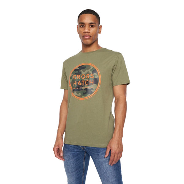 Crosshatch herr T-shirt L oliv Olive L