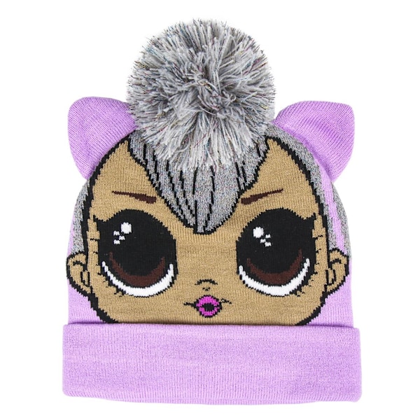 LOL Surprise Girls Punk Boi Vintermössa One Size Lila/Grå Lilac/Grey One Size
