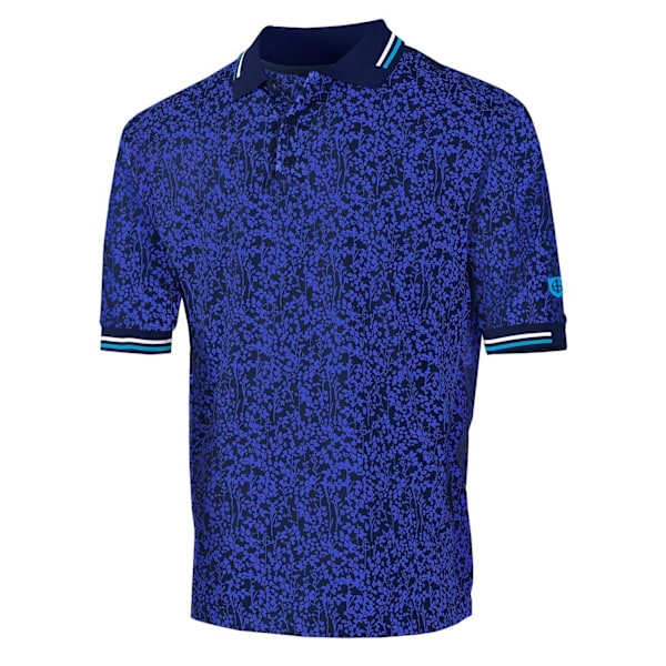 Island Green Herr Wild Flowers Golf Pikétröja L Royalblå/Marin Royal Blue/Navy L