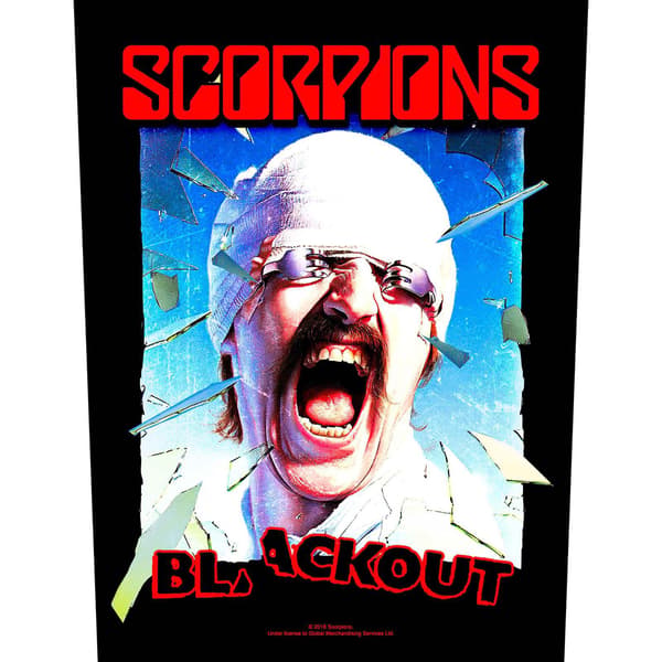 Scorpions Blackout Patch One Size Svart/Blå/Röd Black/Blue/Red One Size