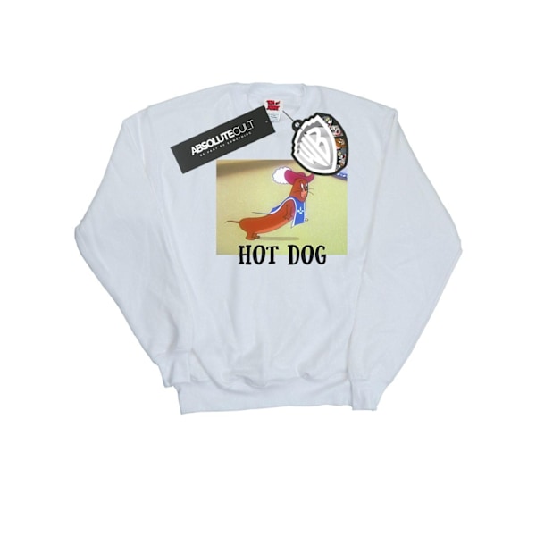 Tom And Jerry Dam/Damer Hot Dog Sweatshirt XXL Vit White XXL