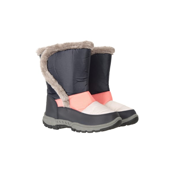 Mountain Warehouse Barn/Barn Caribou Adaptive Snow Boots 4 Dark Blue 4 UK