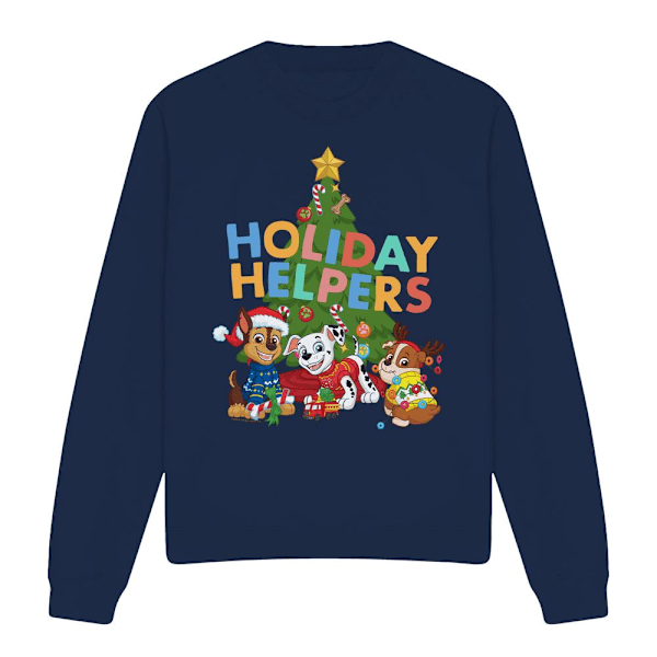 Paw Patrol Unisex Vuxen Holiday Helpers Jul Tröja L Navy L