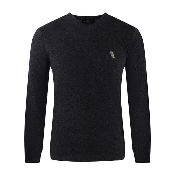 Aquascutum Herr Logo Tröja L Mörkgrå Dark Grey L