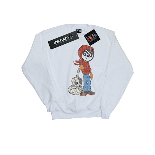 Disney Boys Coco Miguel Med Gitarr Sweatshirt 3-4 År Vit White 3-4 Years