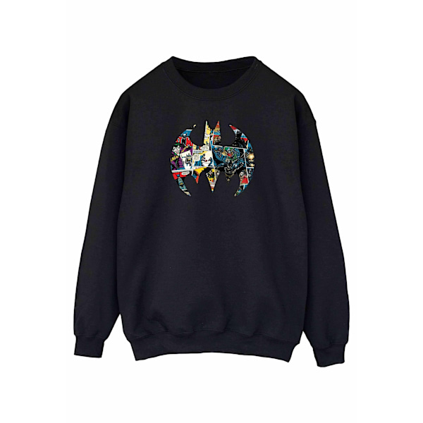 DC Comics Dam/Kvinnor Batman Serietidning Logotyp Sweatshirt S Svart Black S
