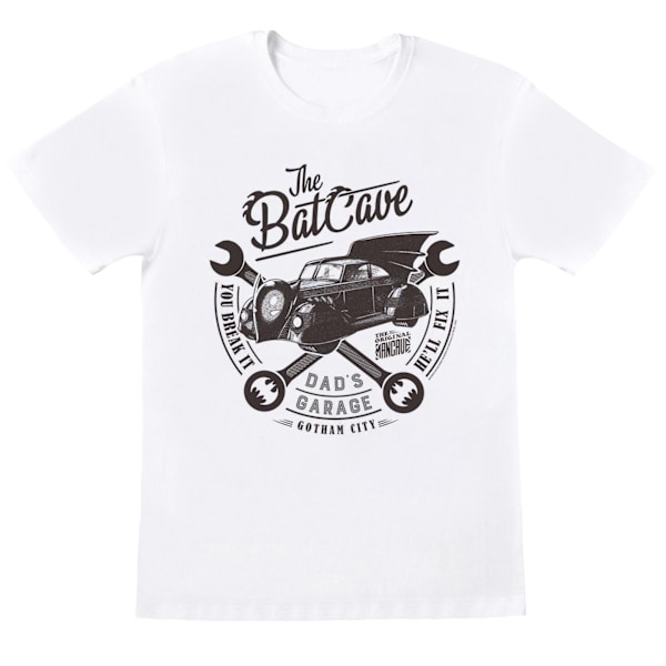 DC Comics Girls Batman My Dad´s Garage Bomull T-shirt 3-4 år White 3-4 Years