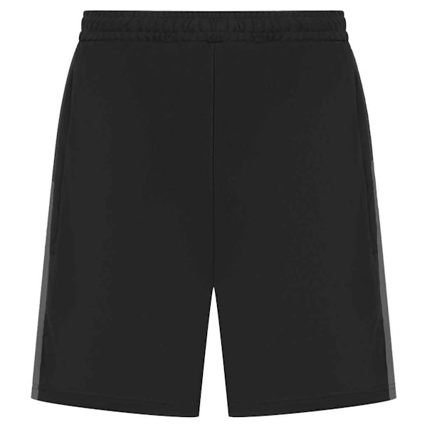 Finden & Hales Barn/Barn Knäppta Sweatshorts med Fickor och Dragkedja 5 Black/Gunmetal 5-6 Years