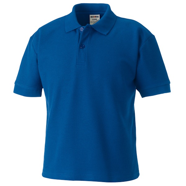 Jerzees Schoolgear Barn 65/35 Pique Polotröja 1-2 Ljus Bright Royal 1-2