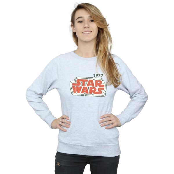 Star Wars Dam/Damer Retro Outline Sweatshirt XL Sports Grey Sports Grey XL