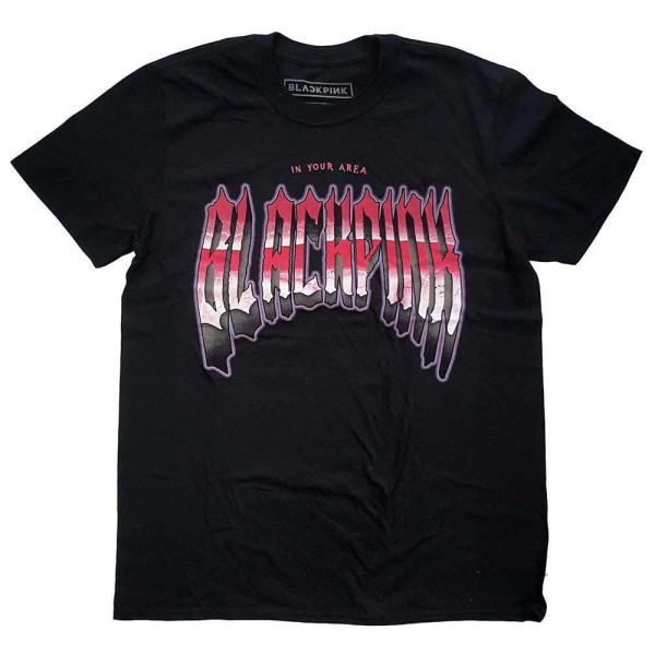 Svartrosa unisex gotisk t-shirt för vuxna S svart Black S