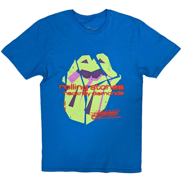 The Rolling Stones Unisex Adult Hackney Diamonds Neon Logo T-Sh Blue XL