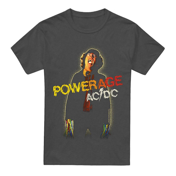AC/DC Unisex Vuxen Powerage T-Shirt M Kolgrå Charcoal M